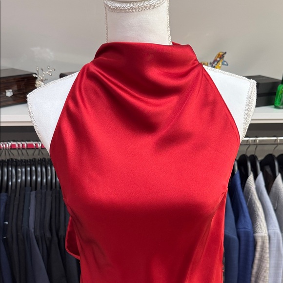 Zara Red Backless Dress - Picture 7 of 8